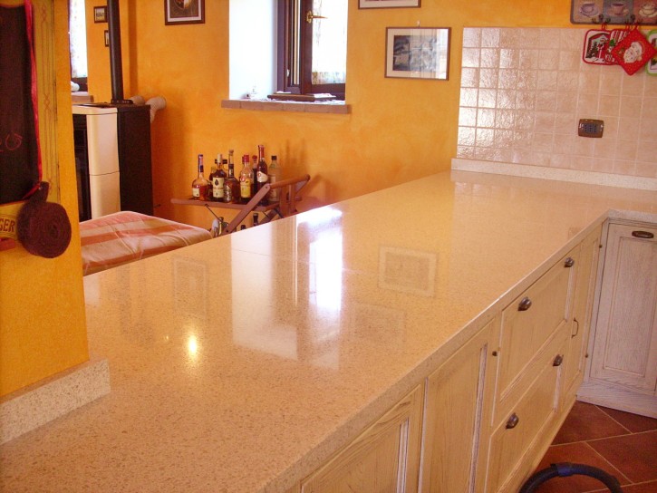 Acid-resistant treatment for delicate surfaces Protective treatment for delicate surfaces such as marble and terrazzo kitchen
